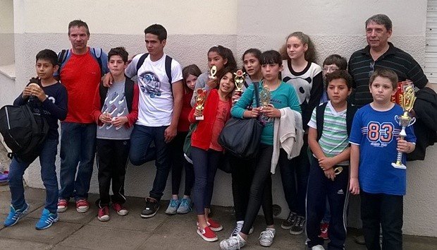 Los jóvenes del Liceo Municipal.