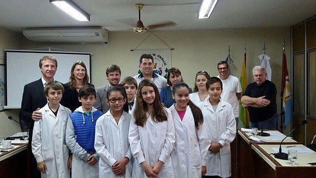 Los alumnos de la escuela Savio, autores de una de las iniciativas destacadas.