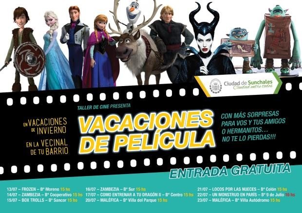 Vacaciones Cine Municipalidad