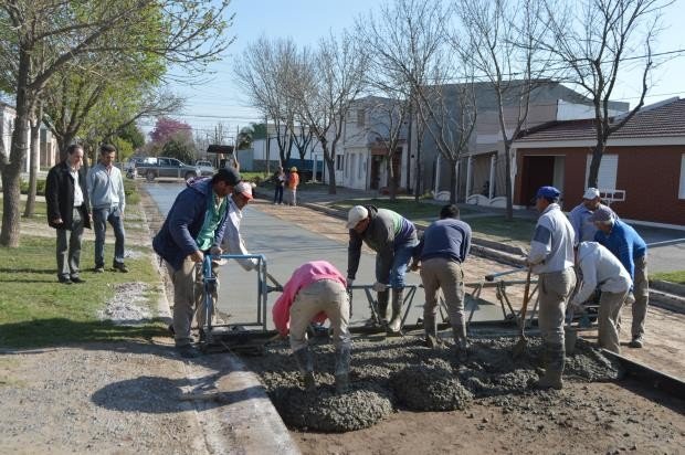 Las tareas, tal como avanzaban el viernes (Prensa Municipalidad).