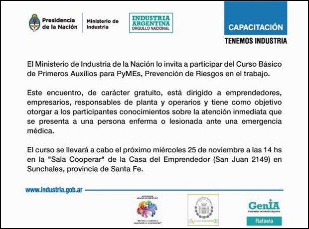 Capacitacion Primeros Auxilios