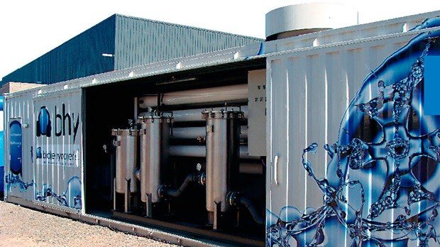 Una de las plantas de ósmosis inversa de la empresa sunchalense.