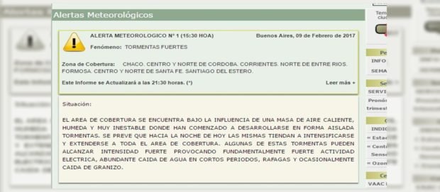 Alerta Meteorologico 090217