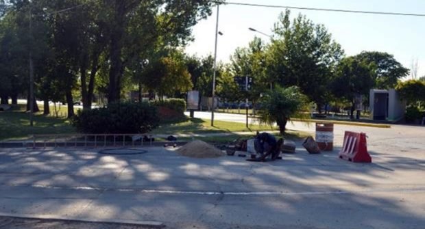 El lugar de los trabajos de desobstrucción (Prensa Municipalidad).