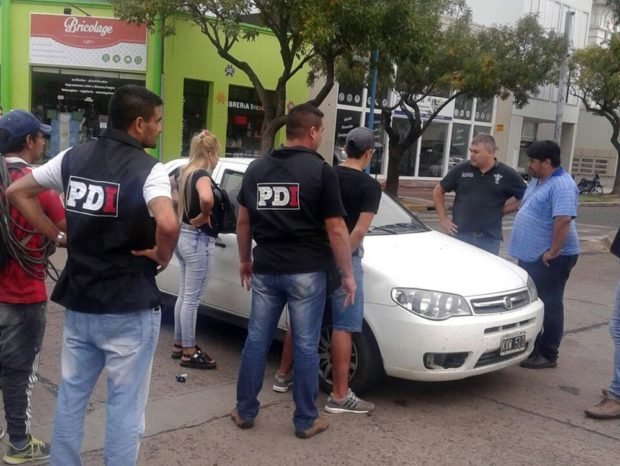 El operativo desarrollado en Rafaela (Foto: Twitter MSeg).