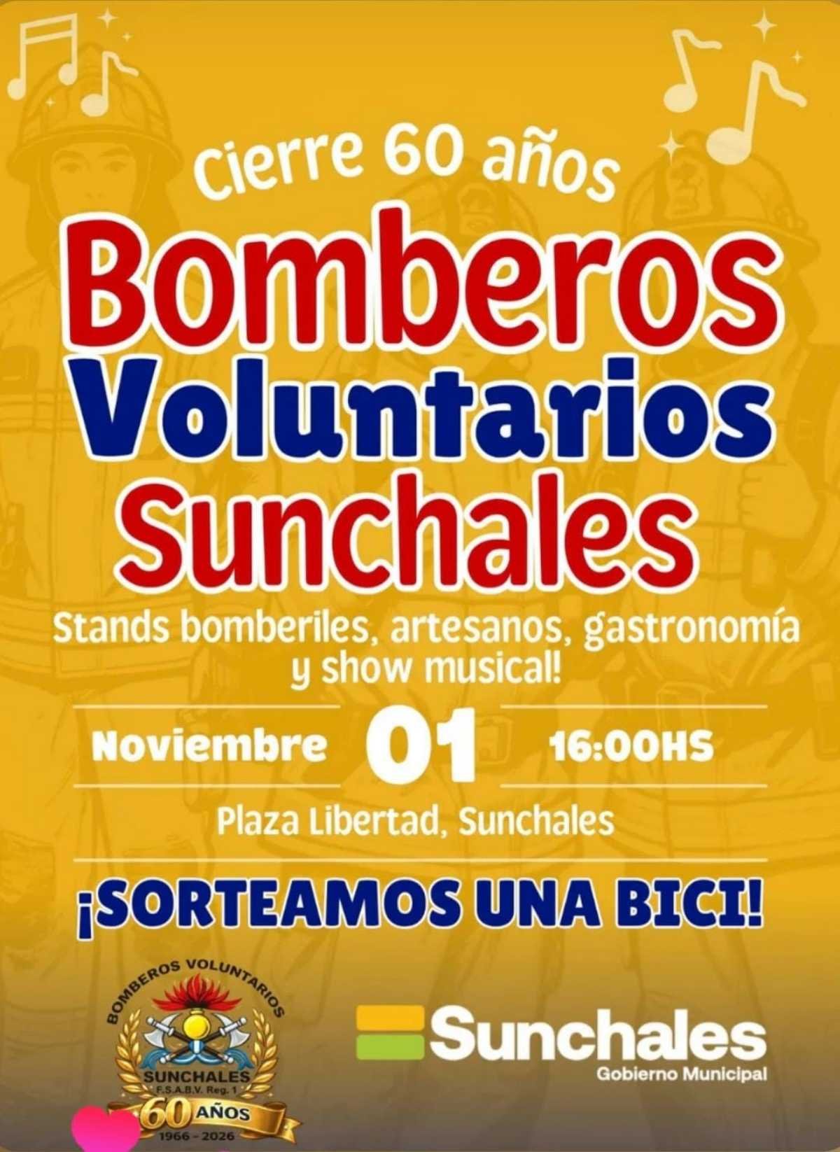 Bomberos Voluntarios cierran sus festejos por los 60 años